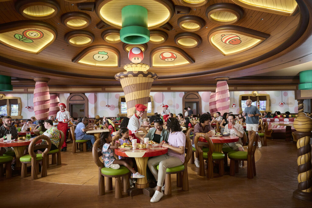 ambiente-restaurante-cafe-toadstool-no-super-nintendo-world-universal-disney-orlando-florida-viagem-familia