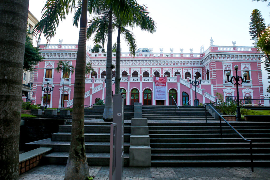 Fachada do Palácio Cruz e Sousa, Museu Histórico de Santa Catarina, em Florianópolis.