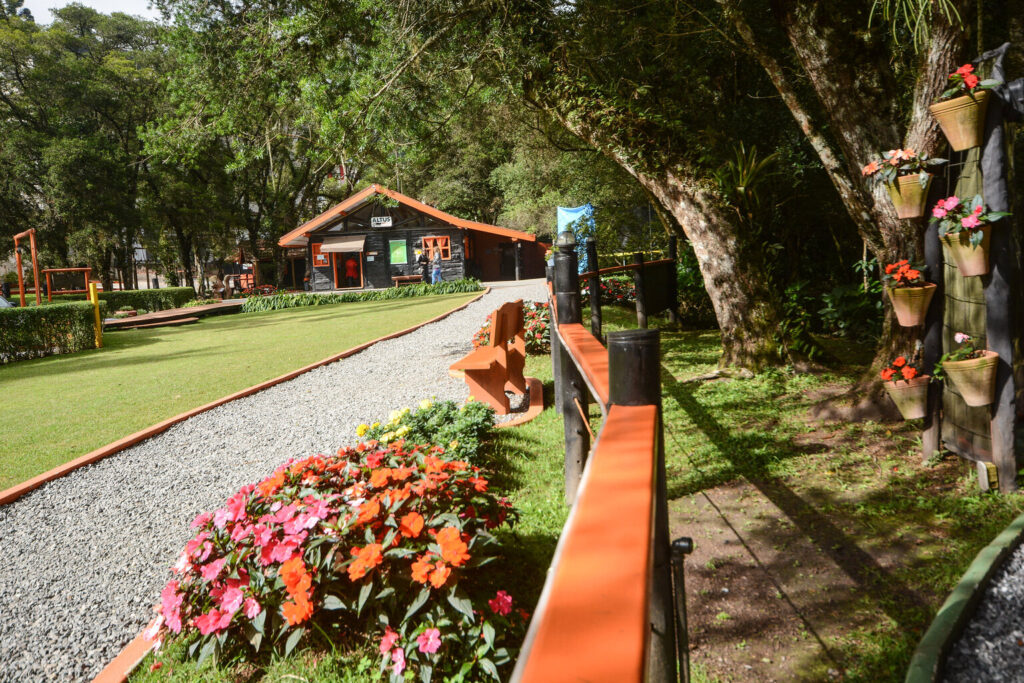 Campos do Jordão decorada para o Natal.