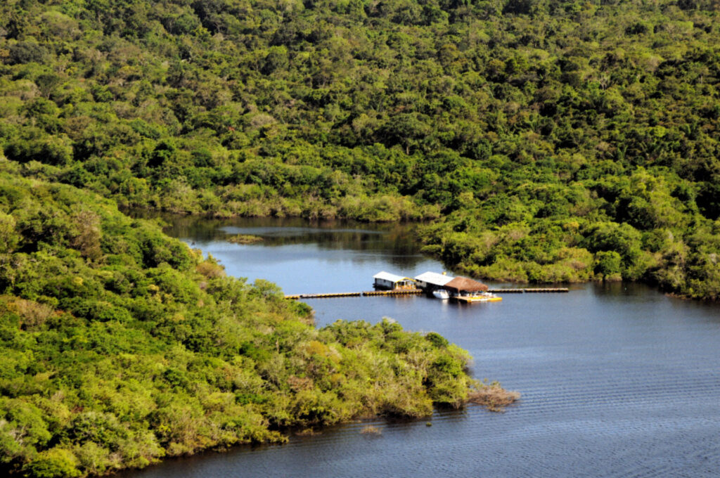 Lago Tarumã em Manaus, área de natureza preservada no Amazonas.
