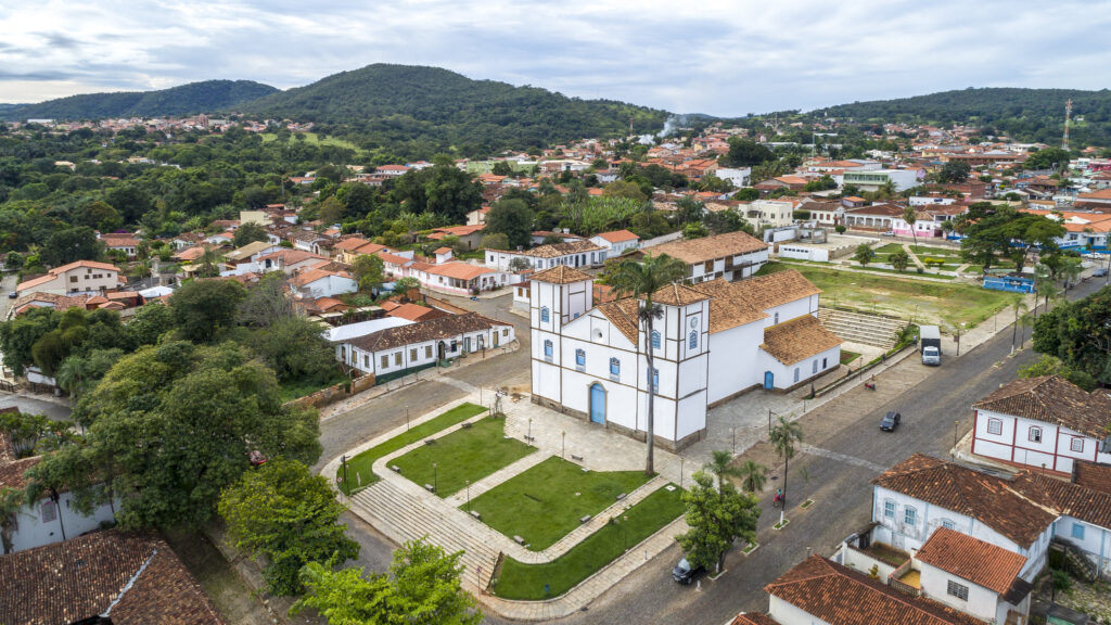 Centro histórico de Pirenópolis com arquitetura colonial