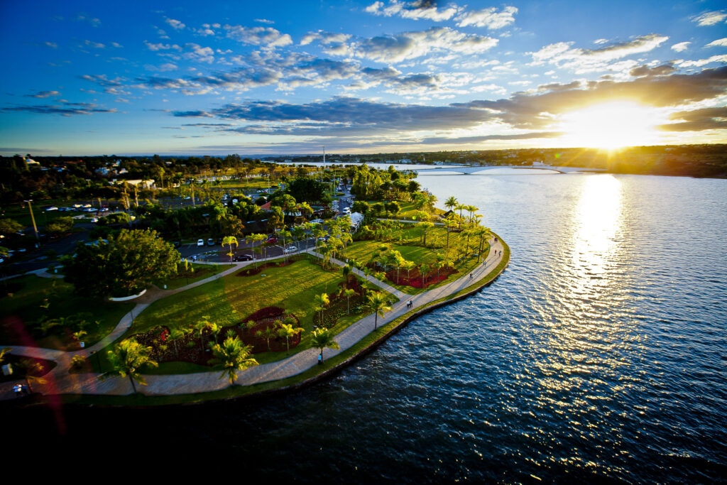 Pontão do Lago Sul em Brasília em um dia ensolarado