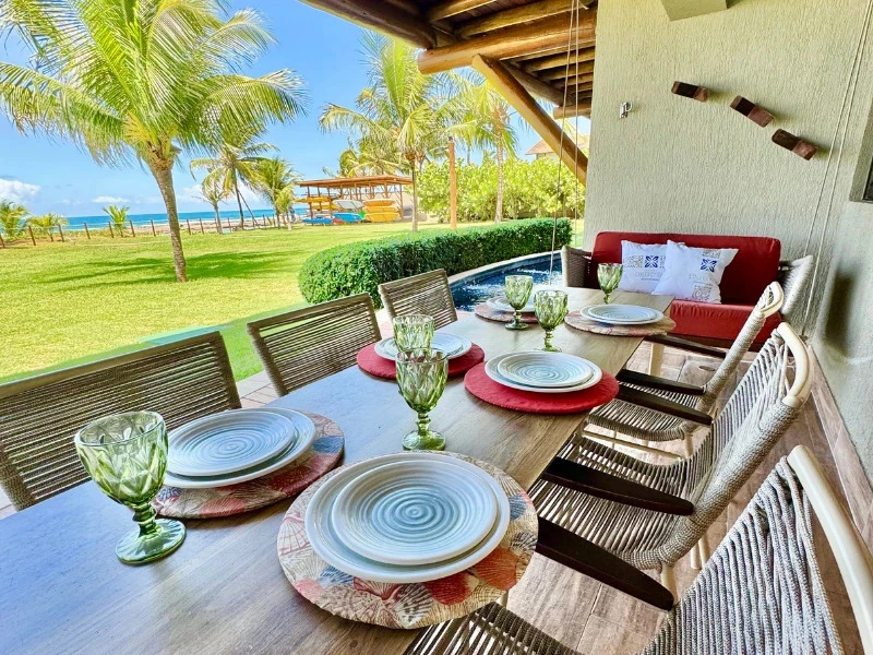 Vista do Samoa Beach Resort localizado em Ipojuca, próximo a Porto de Galinhas.